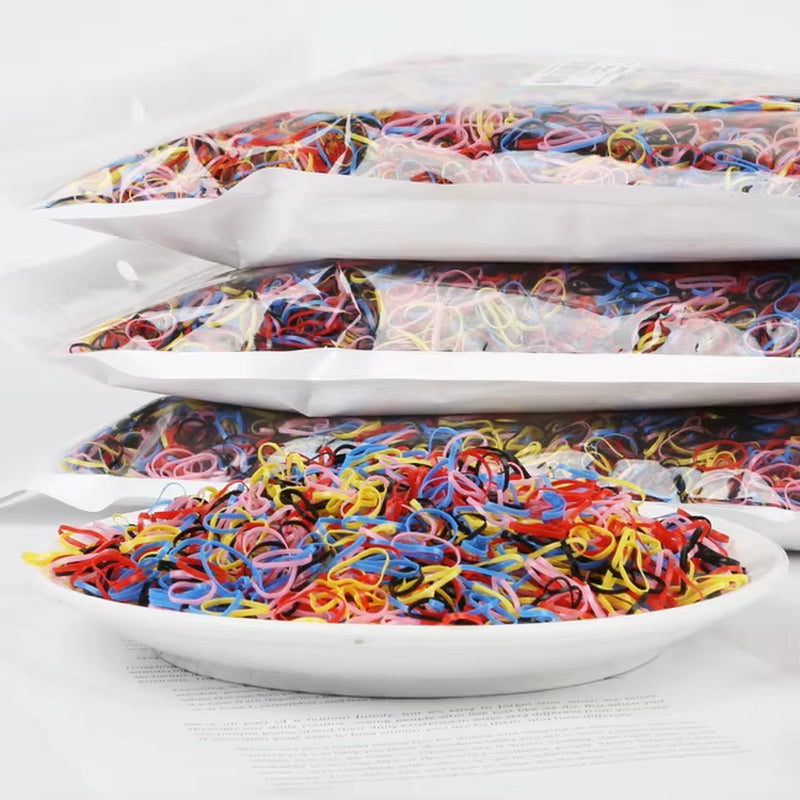 1000Pcs/Lot Disposable Gum for Hair Children TPU Rubber Bands Ponytail Holder Elastic Hair Band Girls Scrunchie Hair Accessories
