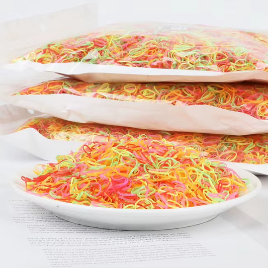 1000Pcs/Lot Disposable Gum for Hair Children TPU Rubber Bands Ponytail Holder Elastic Hair Band Girls Scrunchie Hair Accessories